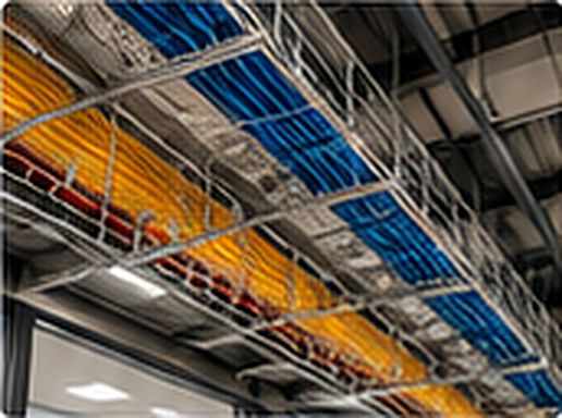 Bandejas con cableado estructurado