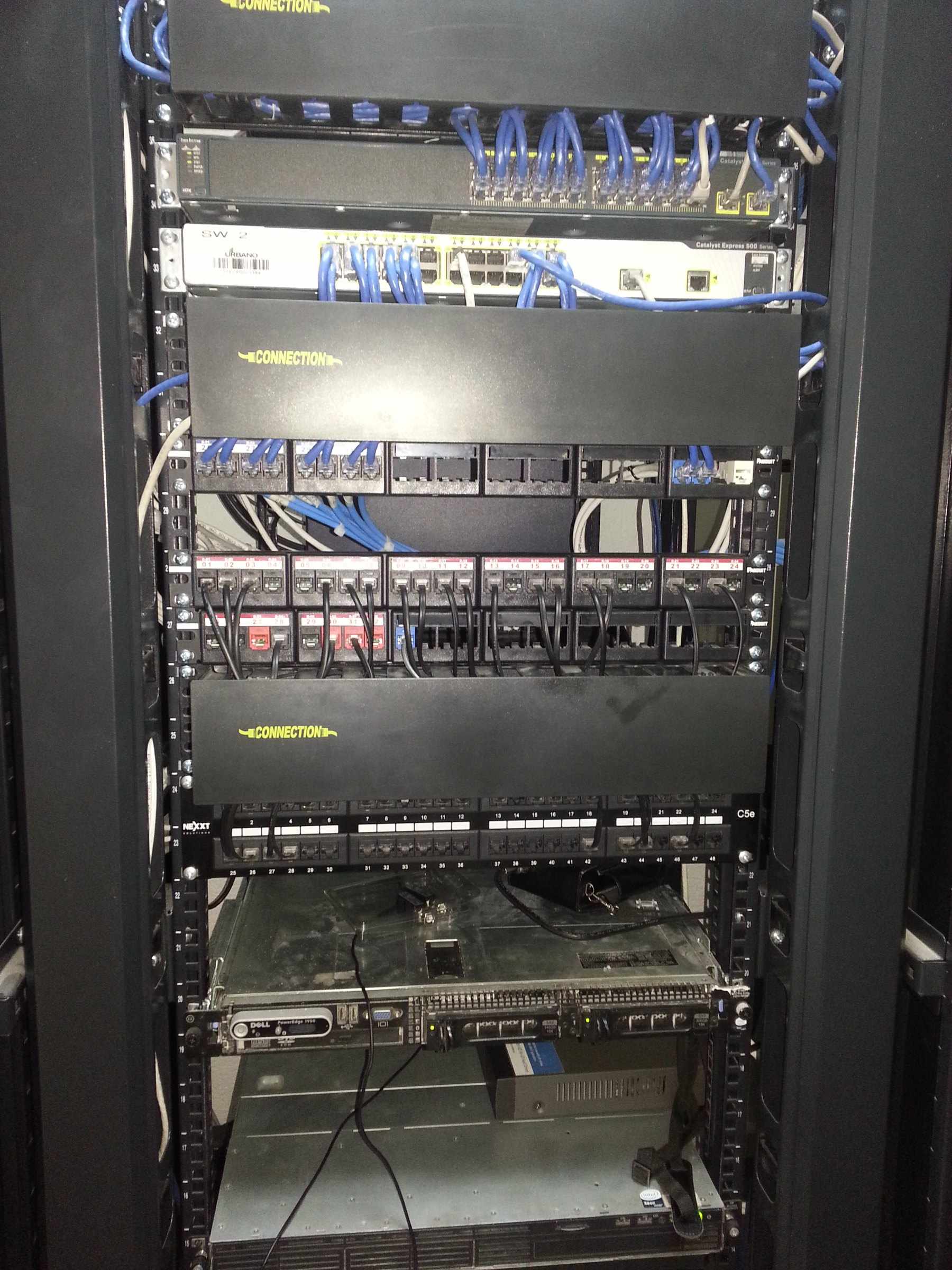 Branch network rack