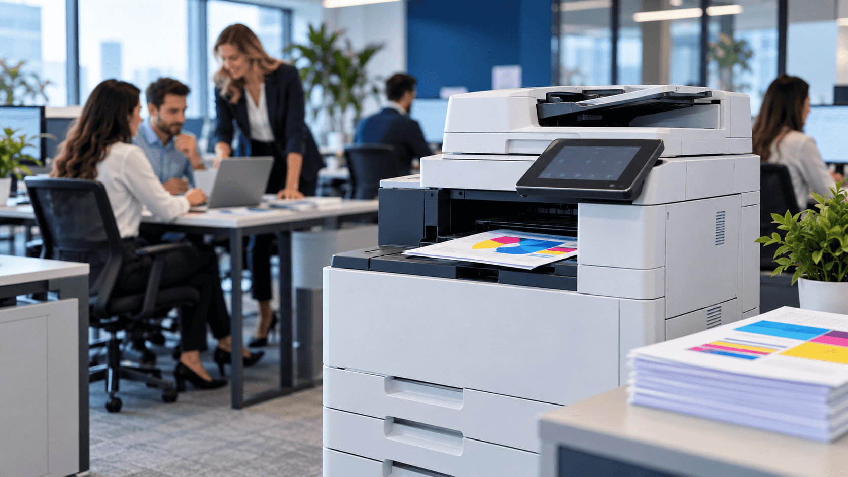Multifunction device in a company with many users