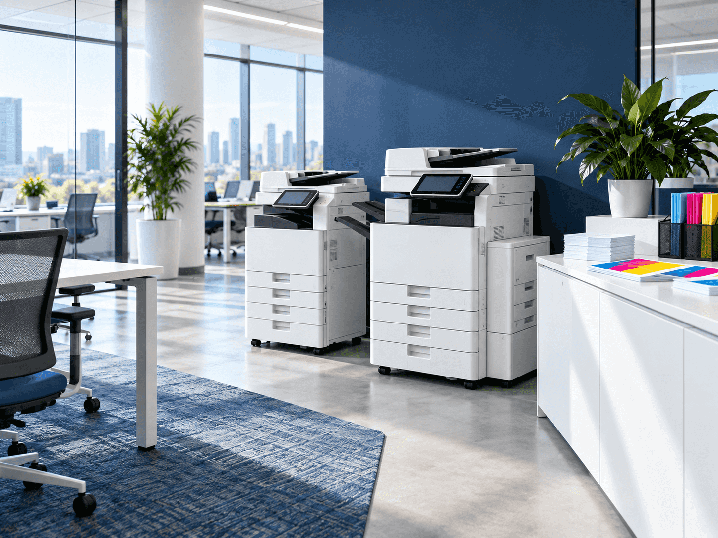 Managed multifunction devices in an office